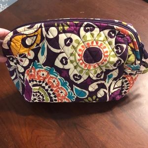 Vera Bradley Plum Crazy large makeup bag